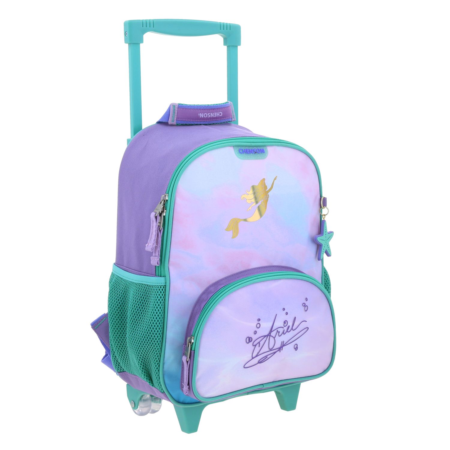 Foto 7 pulgar | Mochila Chica Chenson Con Ruedas Escolar Kinder Princesas Ariel Pr70269-v Deeper