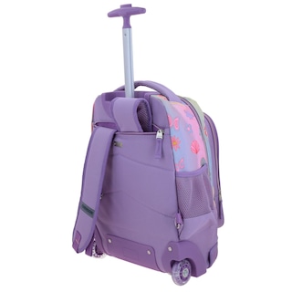 Foto 5 | Mochila Chenson Con Ruedas Y Luces Led Disney Princesas Escolar Primaria Pr70559-v Princs