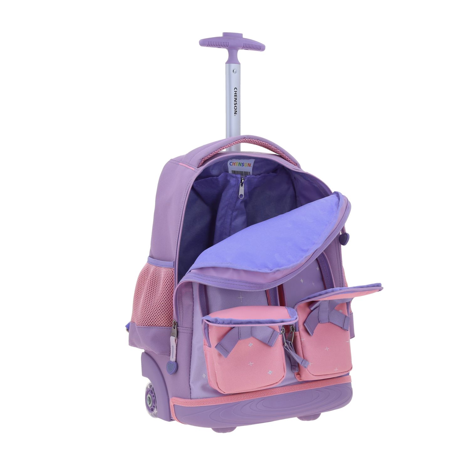 Foto 7 pulgar | Mochila Chenson Con Ruedas Y Luces Led Disney Princesas Ariel Escolar Primaria Pr70635-v Stardust