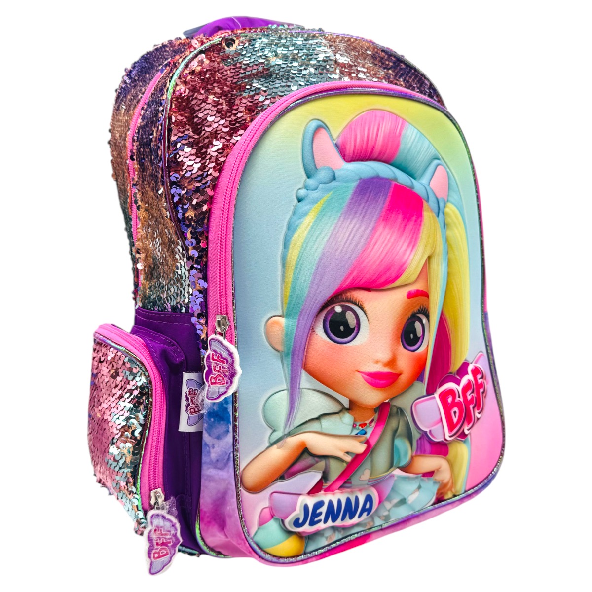 Foto 4 pulgar | Mochila Escolar Primaria Infantil Bff Jenna Multicolor
