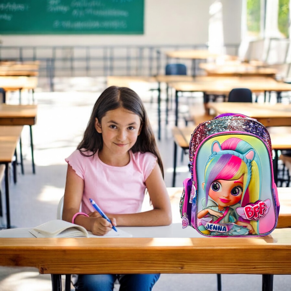 Foto 7 | Mochila Escolar Primaria Infantil Bff Jenna Multicolor