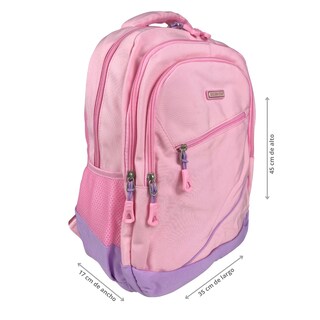 Foto 3 | Mochila Golden Star Primaria Para Niña Bicolor Df-8990 Color Rosa