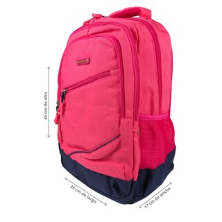 Foto 3 | Mochila Golden Star Primaria Para Niña Bicolor Df-8990 Color Rosa Neón