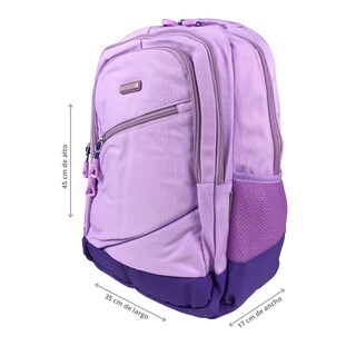 Foto 3 | Mochila Golden Star Primaria Para Niña Bicolor Df-8990 Color Lila