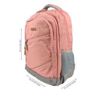 Foto 3 | Mochila Golden Star Primaria Para Niña Bicolor Df-8990 Color Coral