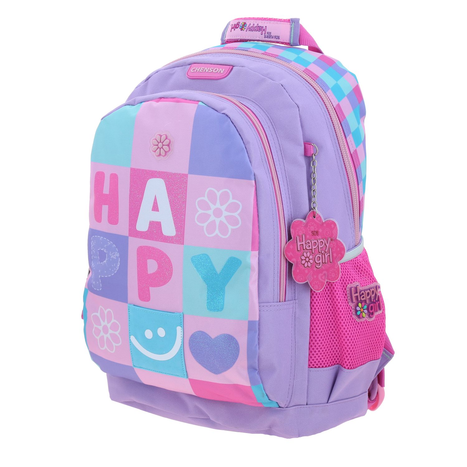 Foto 3 pulgar | Mochila Escolar Chenson Happy Girl Japy HG70408-u  Rosa
