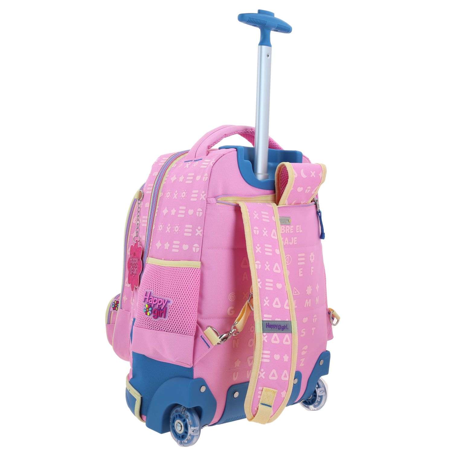 Foto 7 pulgar | Mochila con Ruedas y Luces LED Happy Girl Gispy HG70358-P