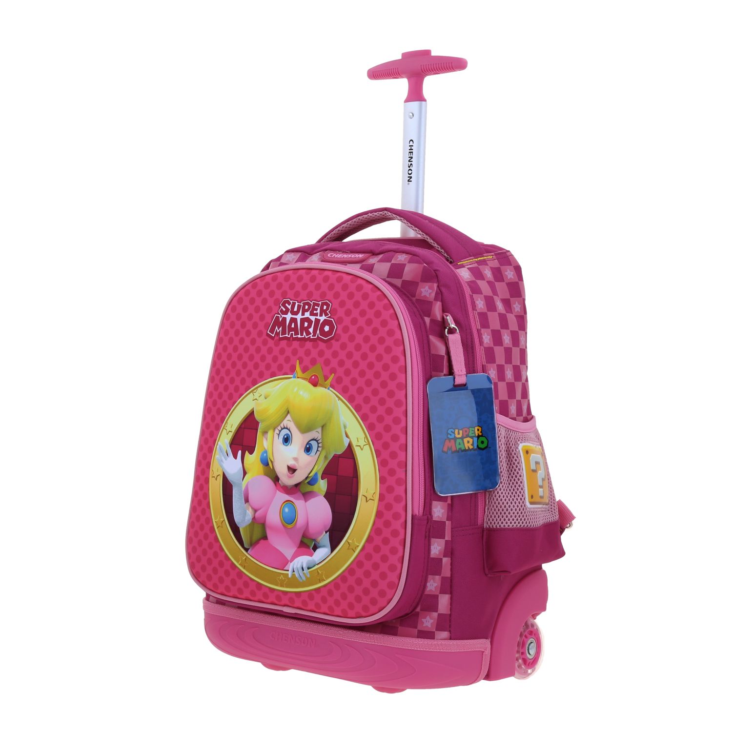 Foto 2 | Mochila Escolar Grande Con Ruedas Y Luces Led Chenson Mario Bros Peach Mb70734-p Barb