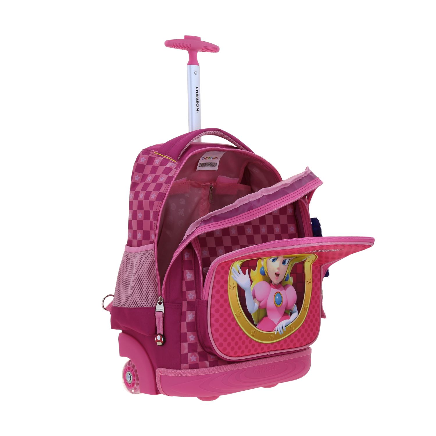Foto 7 | Mochila Escolar Grande Con Ruedas Y Luces Led Chenson Mario Bros Peach Mb70734-p Barb