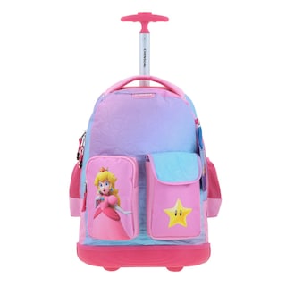 Foto 1 | Mochila Grande Con Ruedas Y Luces Led Chenson Mario Bros Peach Mb70433-p Kiut