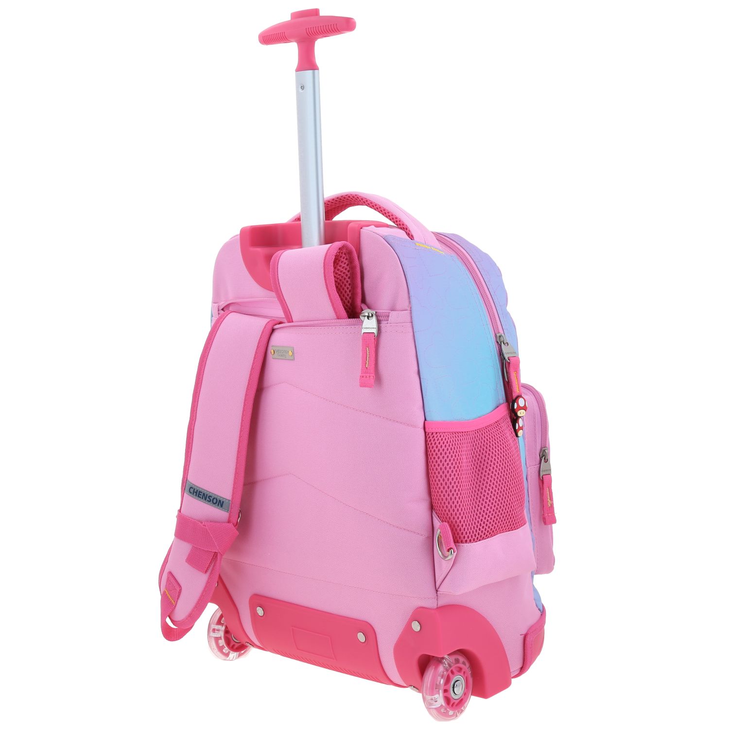 Foto 4 pulgar | Mochila Grande Con Ruedas Y Luces Led Chenson Mario Bros Peach Mb70433-p Kiut
