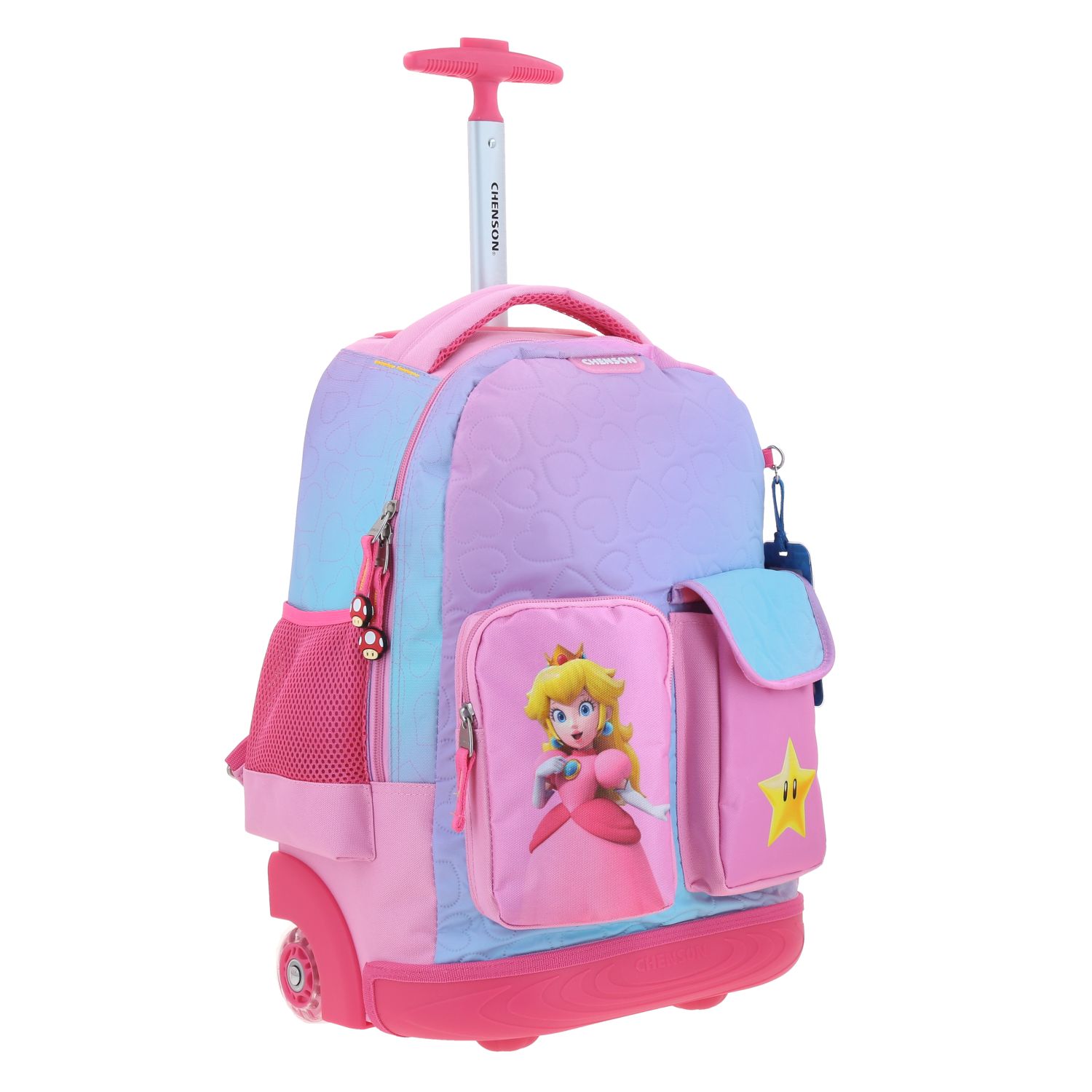 Foto 8 pulgar | Mochila Grande Con Ruedas Y Luces Led Chenson Mario Bros Peach Mb70433-p Kiut
