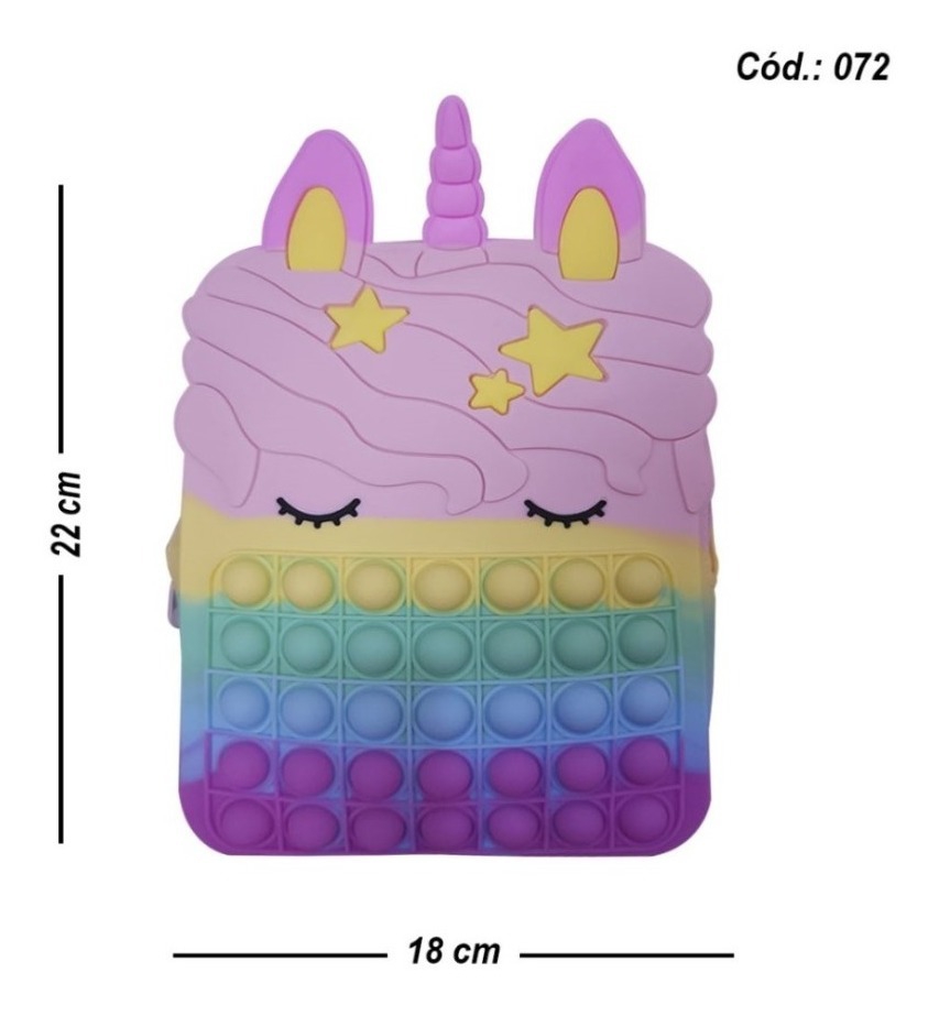 Foto 3 pulgar | Bolsa Antiestrés Pop It para Niños 0,72 cm 22 x 18 cm - Venta Internacional