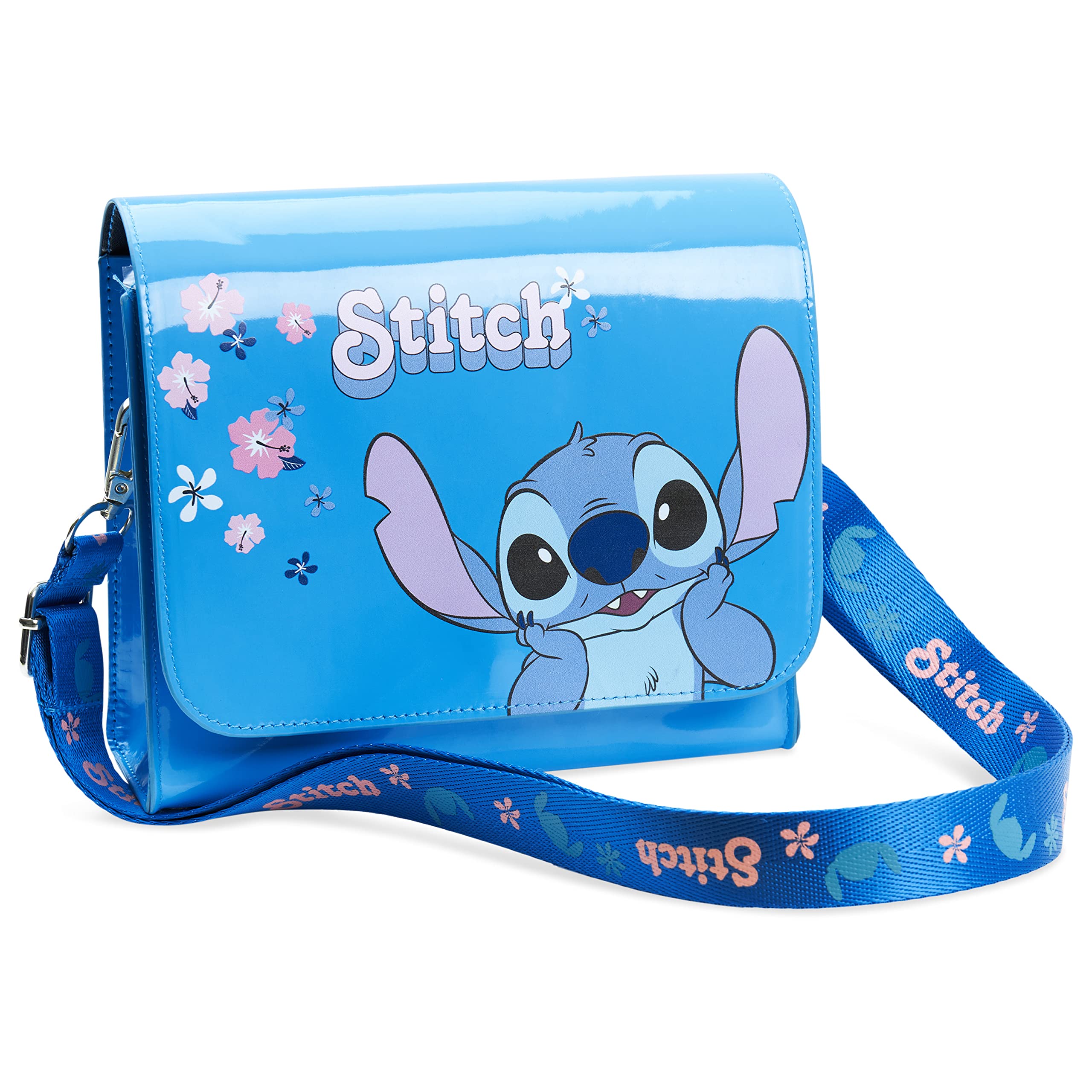 Foto 2 pulgar | Bandolera Disney Stitch Para Mujer Y Adolescente Azul - Venta Internacional.