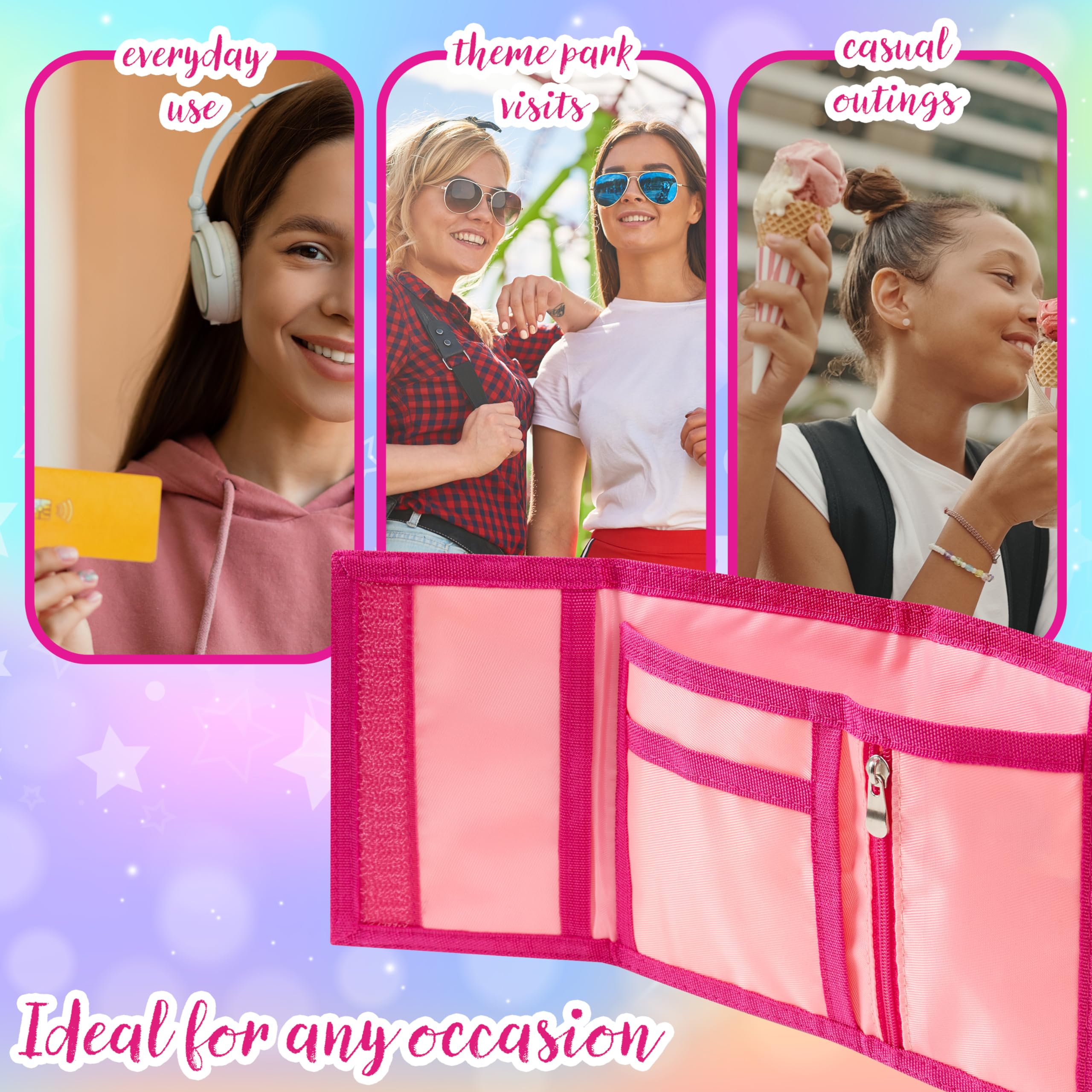 Foto 4 pulgar | Set De Cartera Y Llavero Disney Stitch Para Niños, Color Rosa - Venta Internacional.