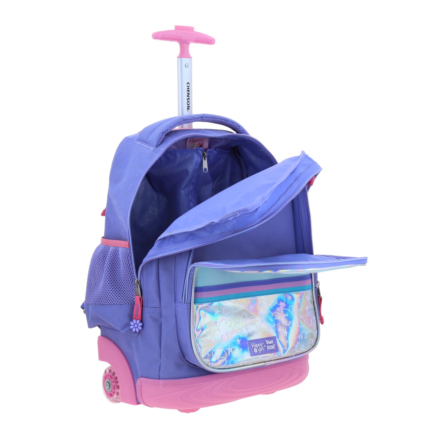 Foto 7 | Mochila Chenson Con Ruedas Y Luces Led Vania Bachur Escolar Primaria Vb70471-u Malva