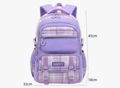 Foto 3 | Mochila Escolar Xtellar Impermeable De Gran Capacidad Color Púrpura