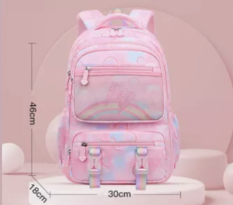Foto 4 pulgar | Mochilas Escolar Xtellar Impermeable De Mariposas Color Púrpura