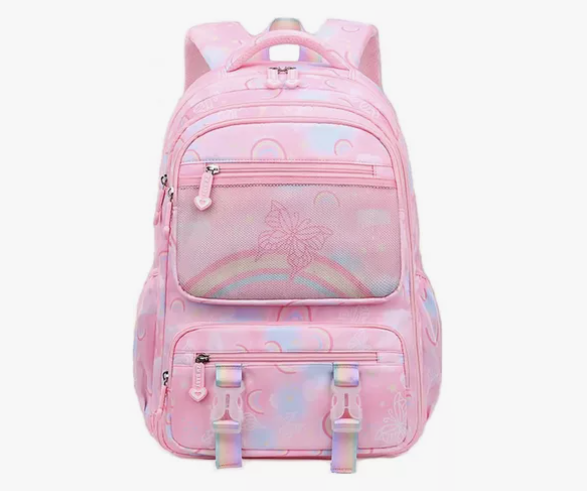 Foto 1 | Mochilas Escolar Impermeable Xtellar De Mariposas Color Rosa