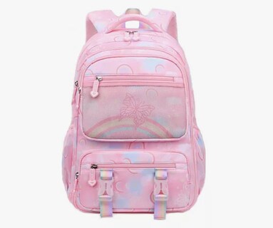 Foto 1 | Mochilas Escolar Impermeable Xtellar De Mariposas Color Rosa