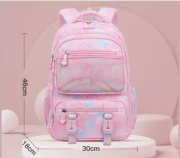 Foto 2 | Mochilas Escolar Impermeable Xtellar De Mariposas Color Rosa
