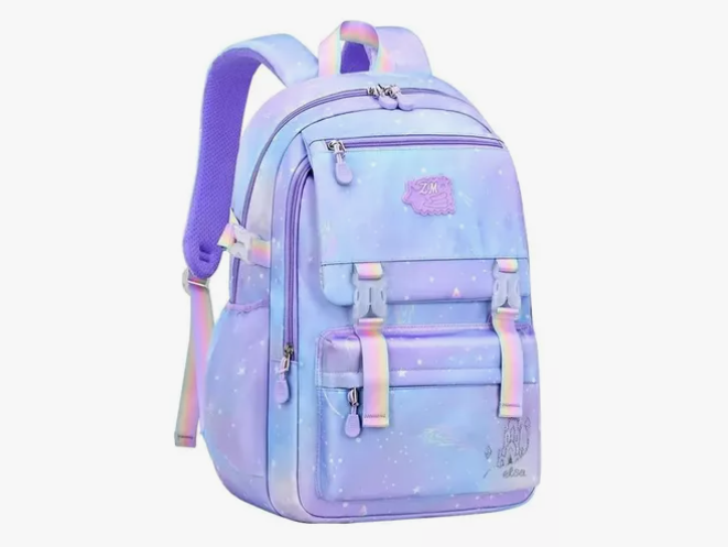 Foto 1 | Mochila Escolar Xtellar Impermeable De Gran Capacidad Color Púrpura