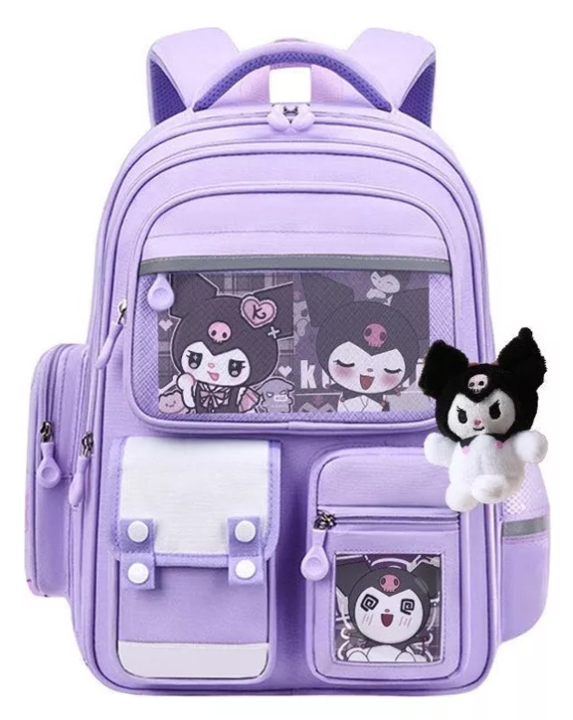 Foto 3 pulgar | Mochila Escolar Para Niñas Violeta Moda