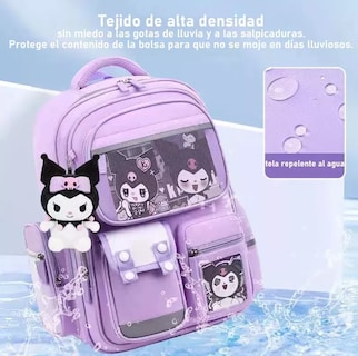 Foto 3 | Mochila Escolar Para Niñas Violeta Moda