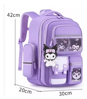Foto 8 | Mochila Escolar Para Niñas Violeta Moda