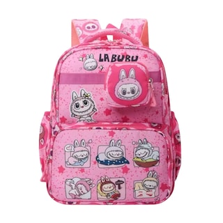 Foto 1 | Mochila Escolar Color Rosa De Labubu