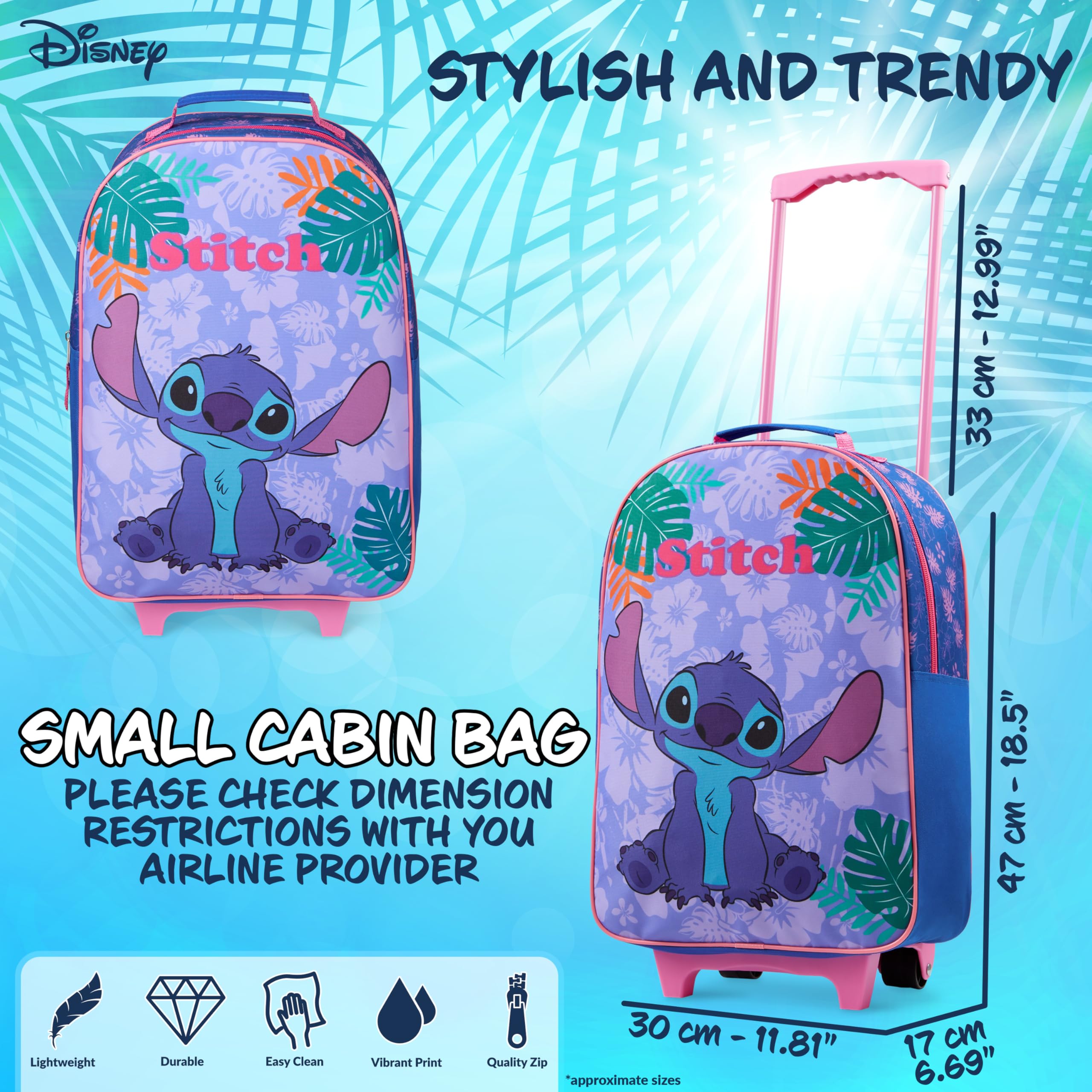 Foto 5 pulgar | Bolsa Plegable Tipo Trolley Suitcase Disney De 47 X 30 X 17 Cm Con 2 Ruedas - Venta Internacional.