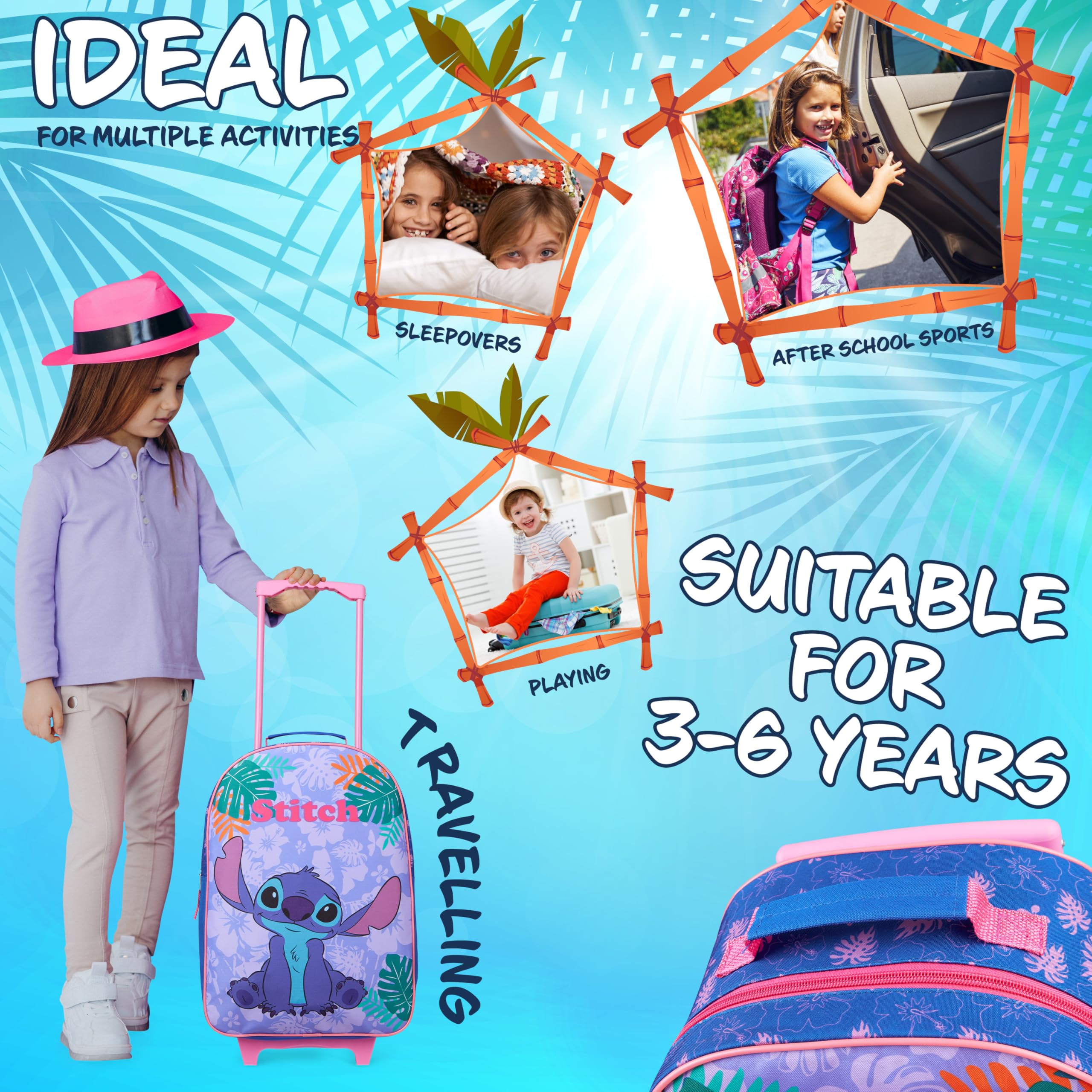Foto 6 pulgar | Bolsa Plegable Tipo Trolley Suitcase Disney De 47 X 30 X 17 Cm Con 2 Ruedas - Venta Internacional.