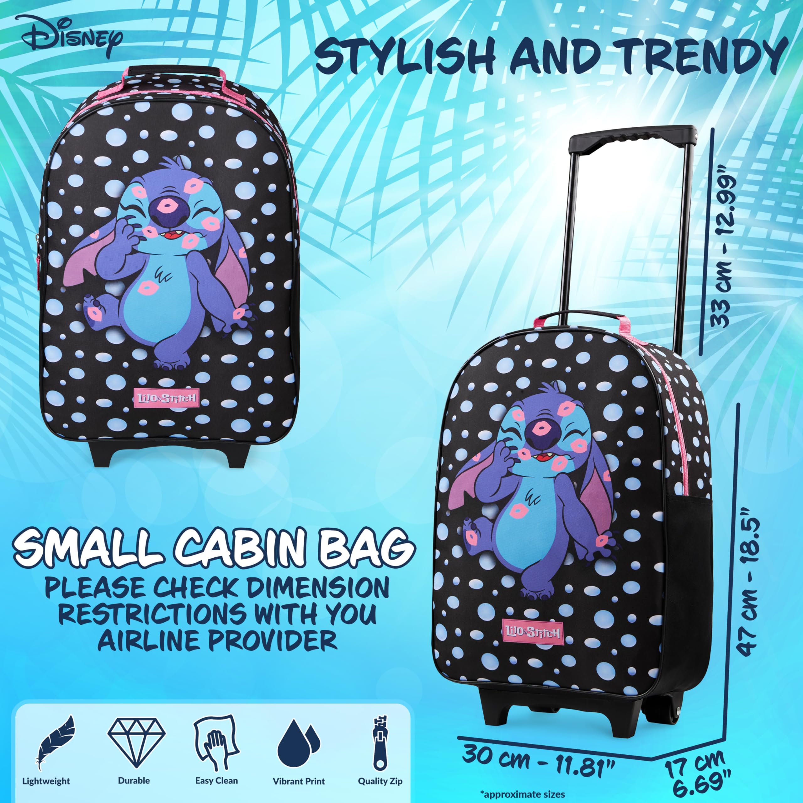 Foto 5 pulgar | Bolsa Plegable Tipo Trolley Suitcase Disney De 47 X 30 Cm Con 2 Ruedas - Venta Internacional.