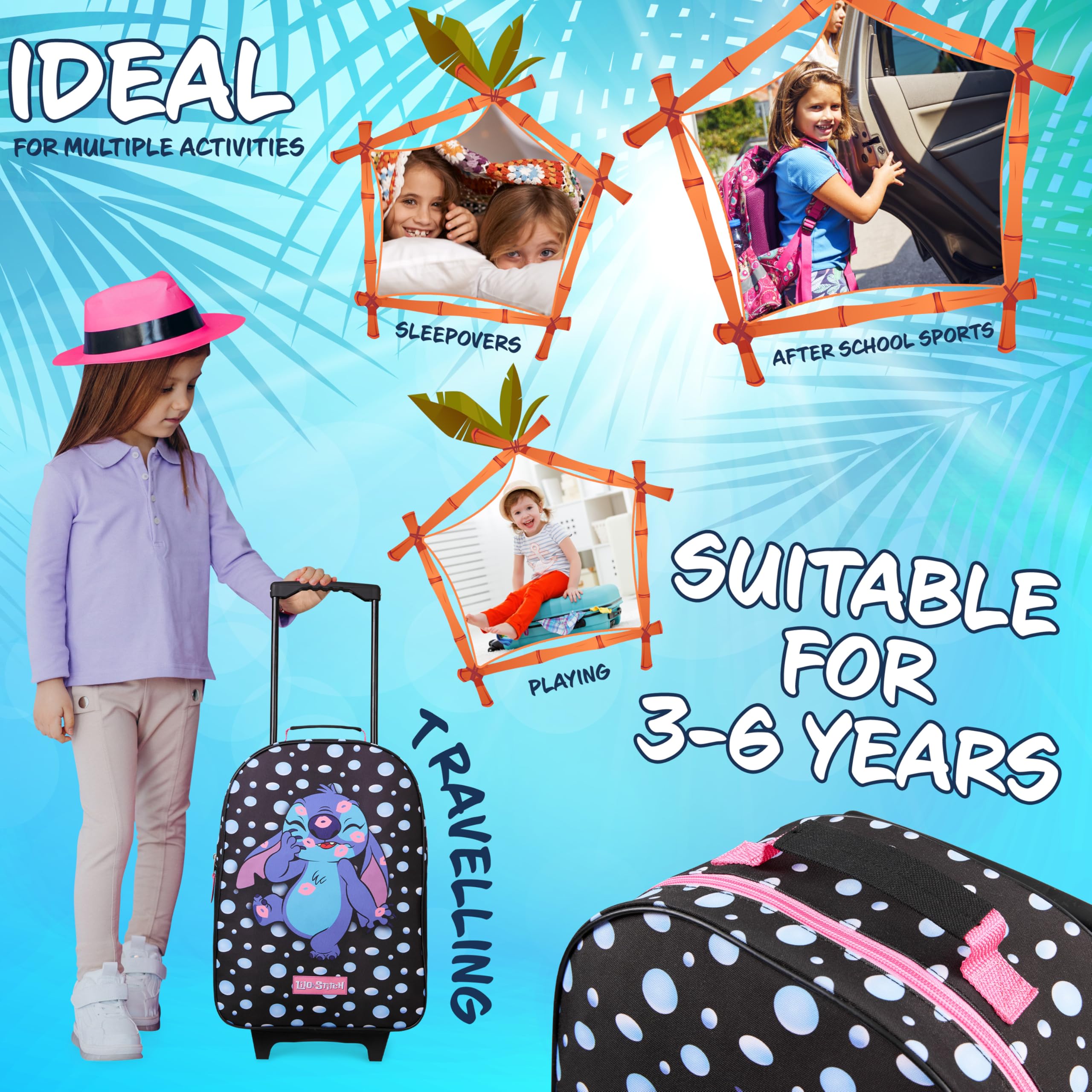 Foto 6 pulgar | Bolsa Plegable Tipo Trolley Suitcase Disney De 47 X 30 Cm Con 2 Ruedas - Venta Internacional.