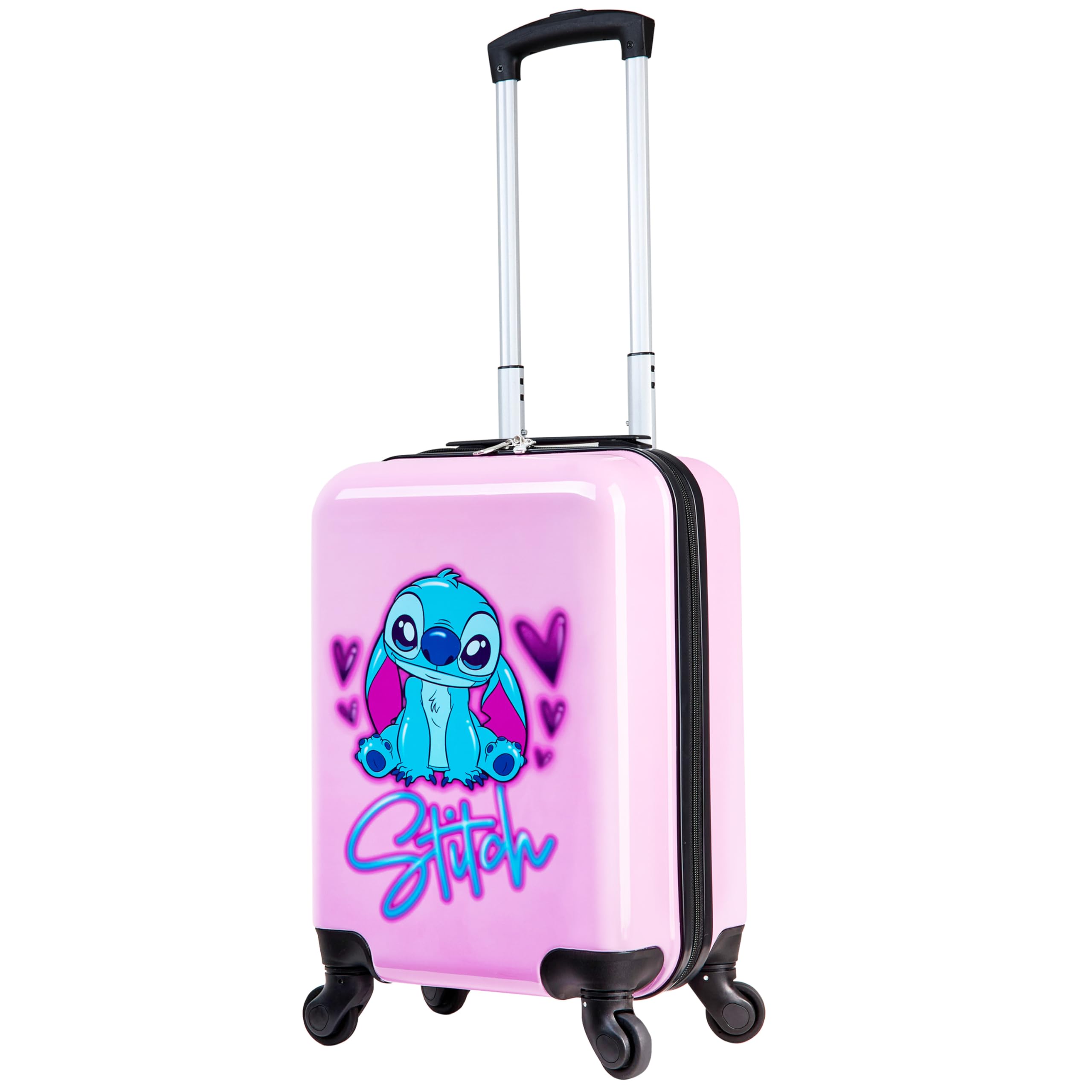 Foto 2 pulgar | Set De Maletas Disney Stitch Hard Shell 28 L, 50 L, 91 L, Rosa - Venta Internacional.