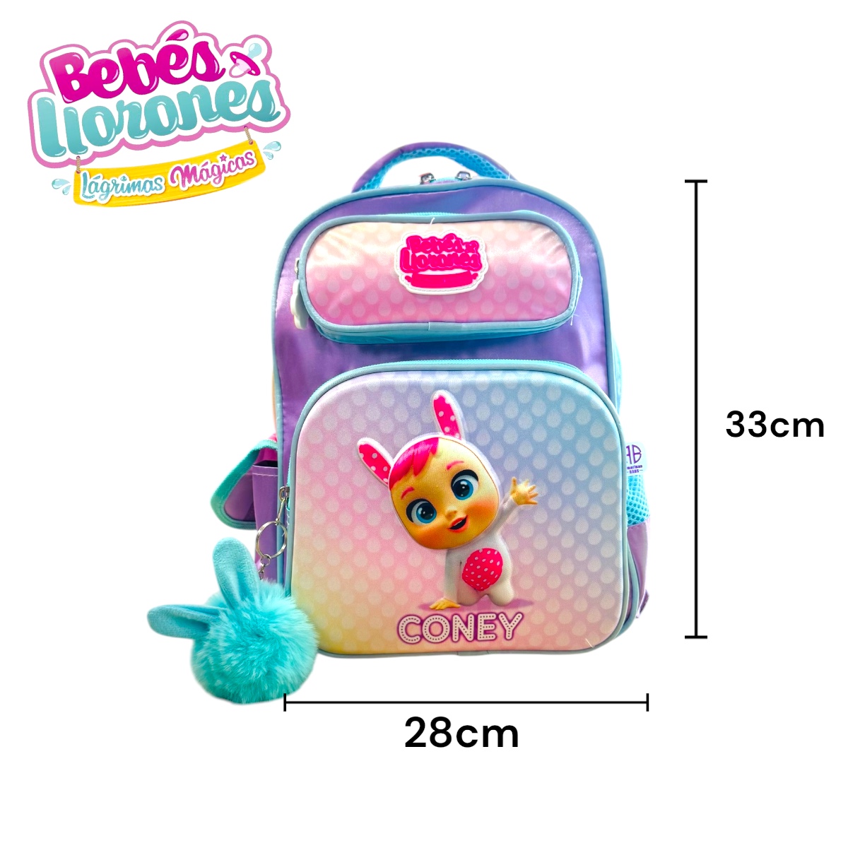 Foto 3 pulgar | Mochila Escolar Kínder Cry Babies Bebes Llorones Multicolor Para Niñas