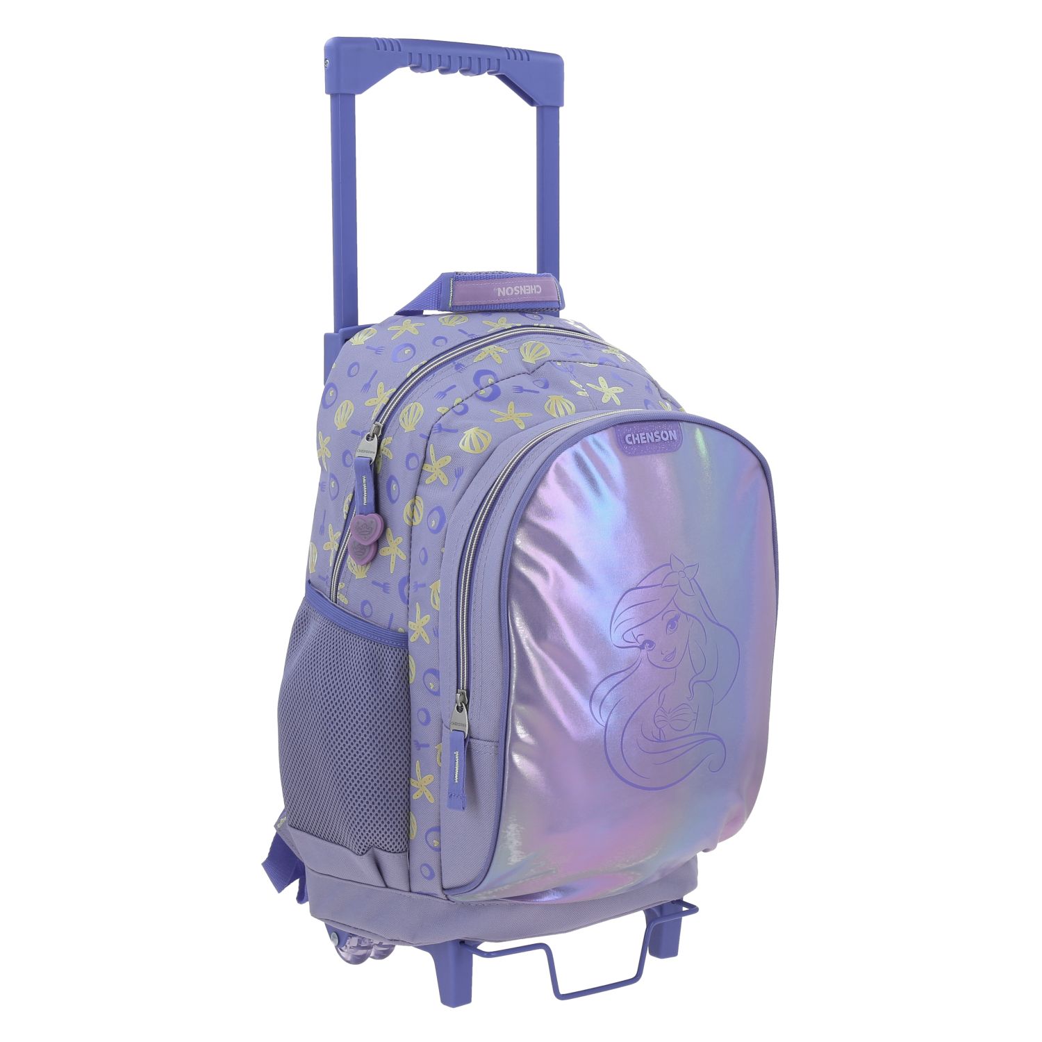 Foto 7 pulgar | Mochila Grande Con Ruedas Fabrica Chenson Disney Princesas Sirenita Sia Pr70614-v