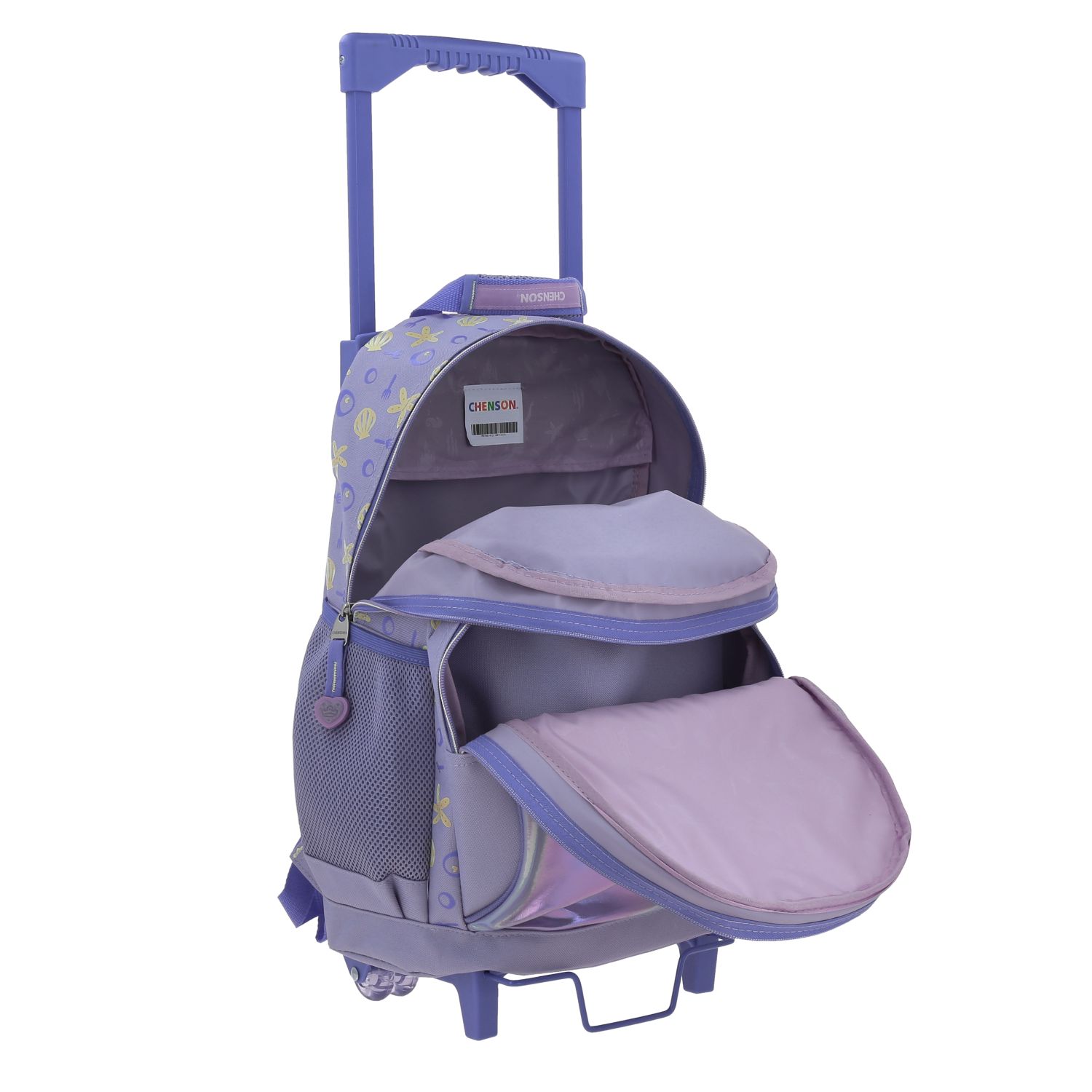 Foto 8 pulgar | Mochila Grande Con Ruedas Fabrica Chenson Disney Princesas Sirenita Sia Pr70614-v