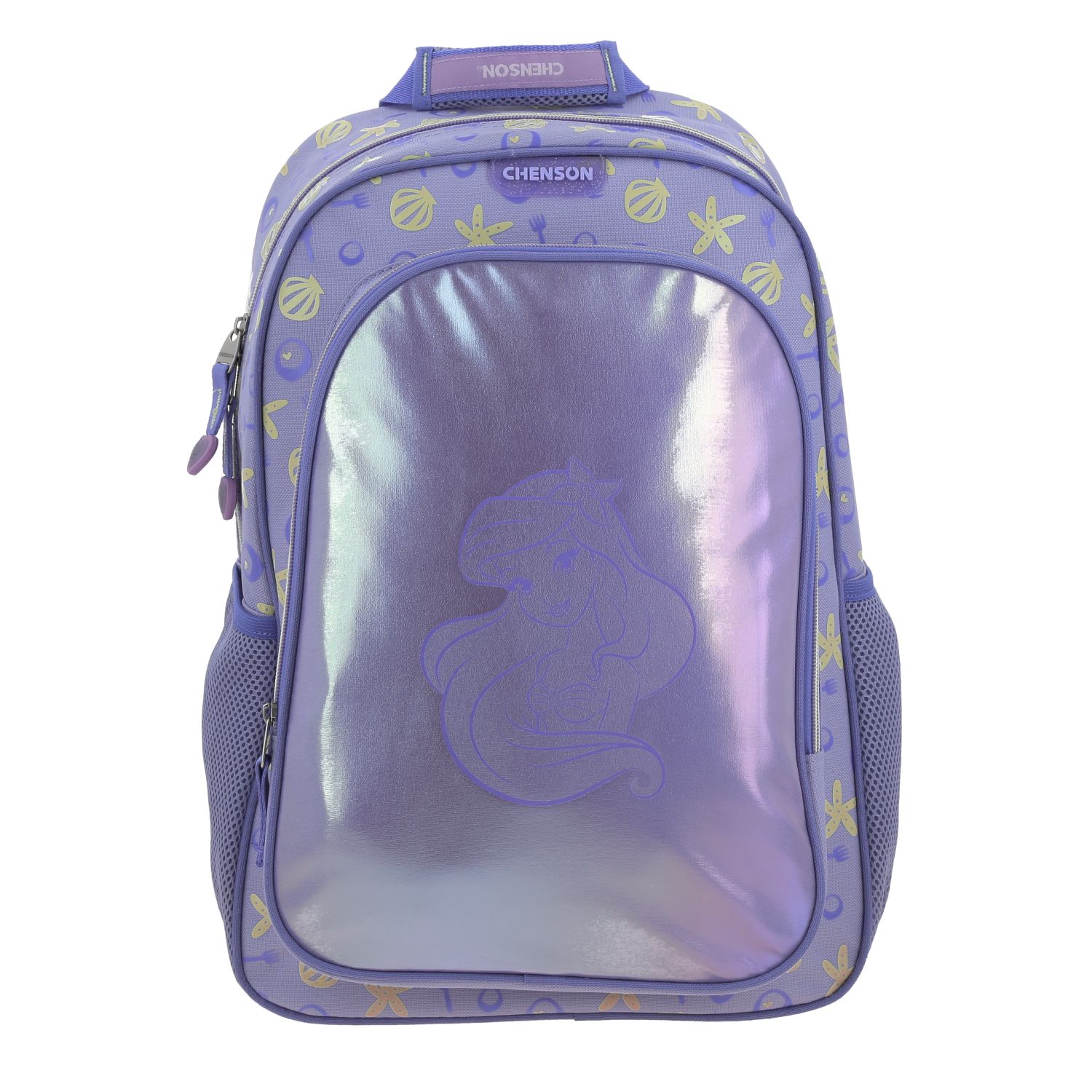 Mochila Escolar Grande Chenson Disney Princesas Ariel Sirenita Sia Pr70610-v