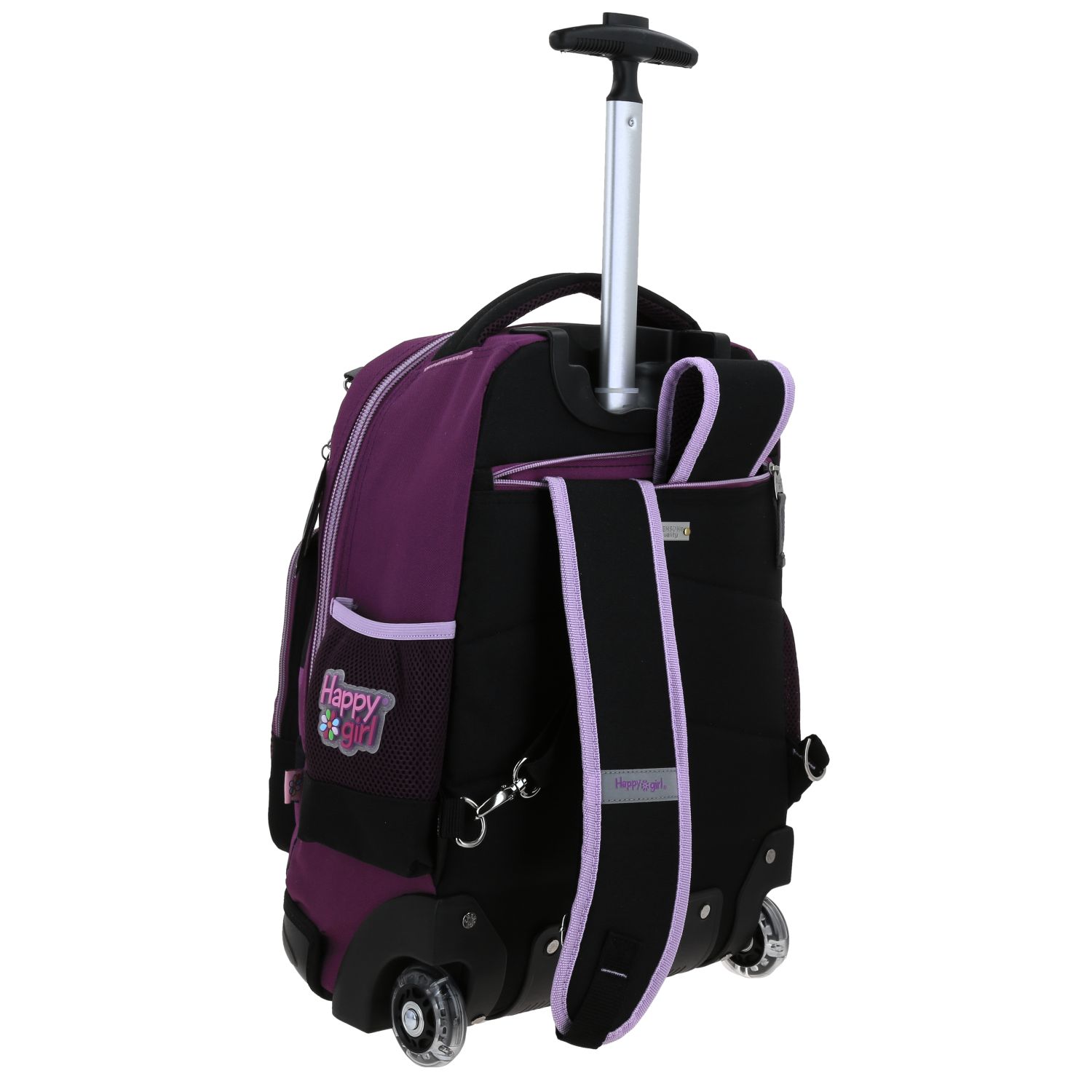 Foto 3 | Mochila Grande De Ruedas Con Luz Led Happy Girl Chester Hg70238-3