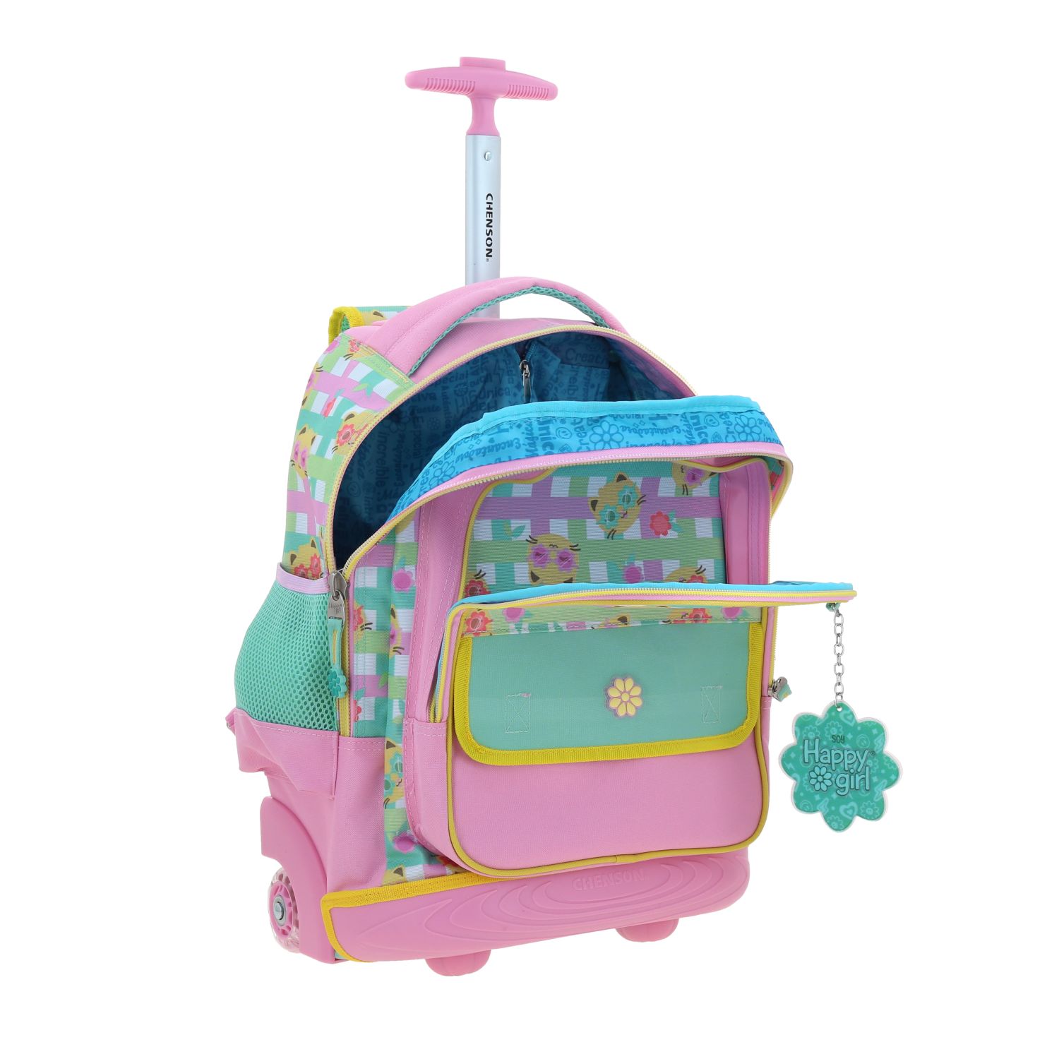 Foto 8 pulgar | Mochila Grande De Ruedas  Con Luz Led Happy Girl Wendy