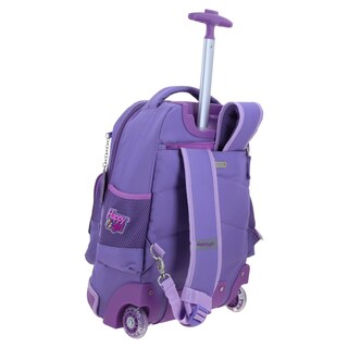 Foto 3 | Mochila Grande De Ruedas Con Luz Led Happy Girl Cowli Hg70256-u