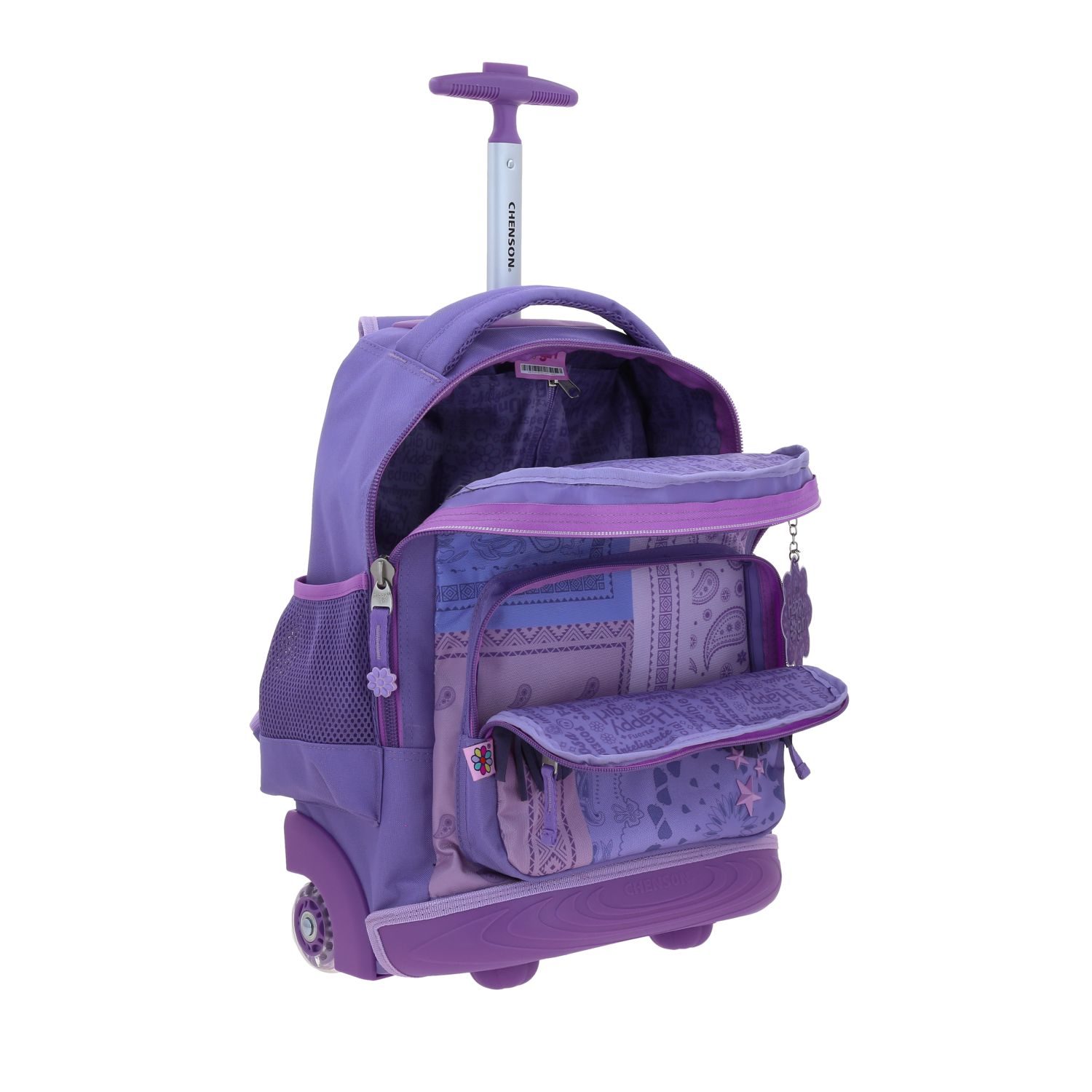 Foto 7 | Mochila Grande De Ruedas Con Luz Led Happy Girl Cowli Hg70256-u