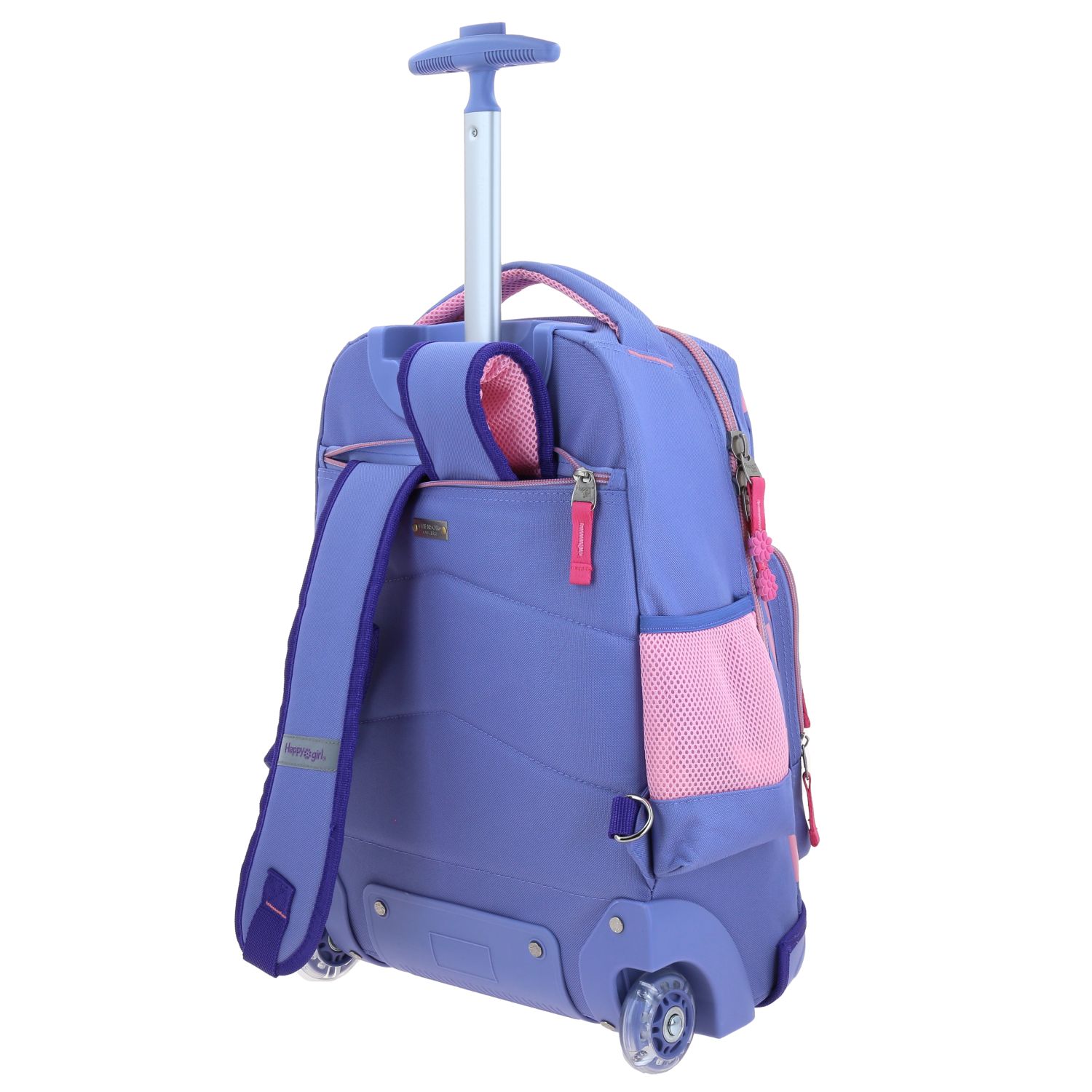 Foto 6 pulgar | Mochila Grande De Ruedas Con Luz Led Happy Girl Chester Hg70238-u