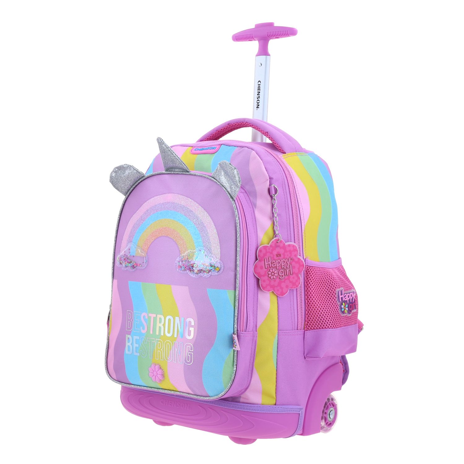 Foto 2 | Mochila Grande De Ruedas Con Luz Led Happy Girl Iris Hg70407-c