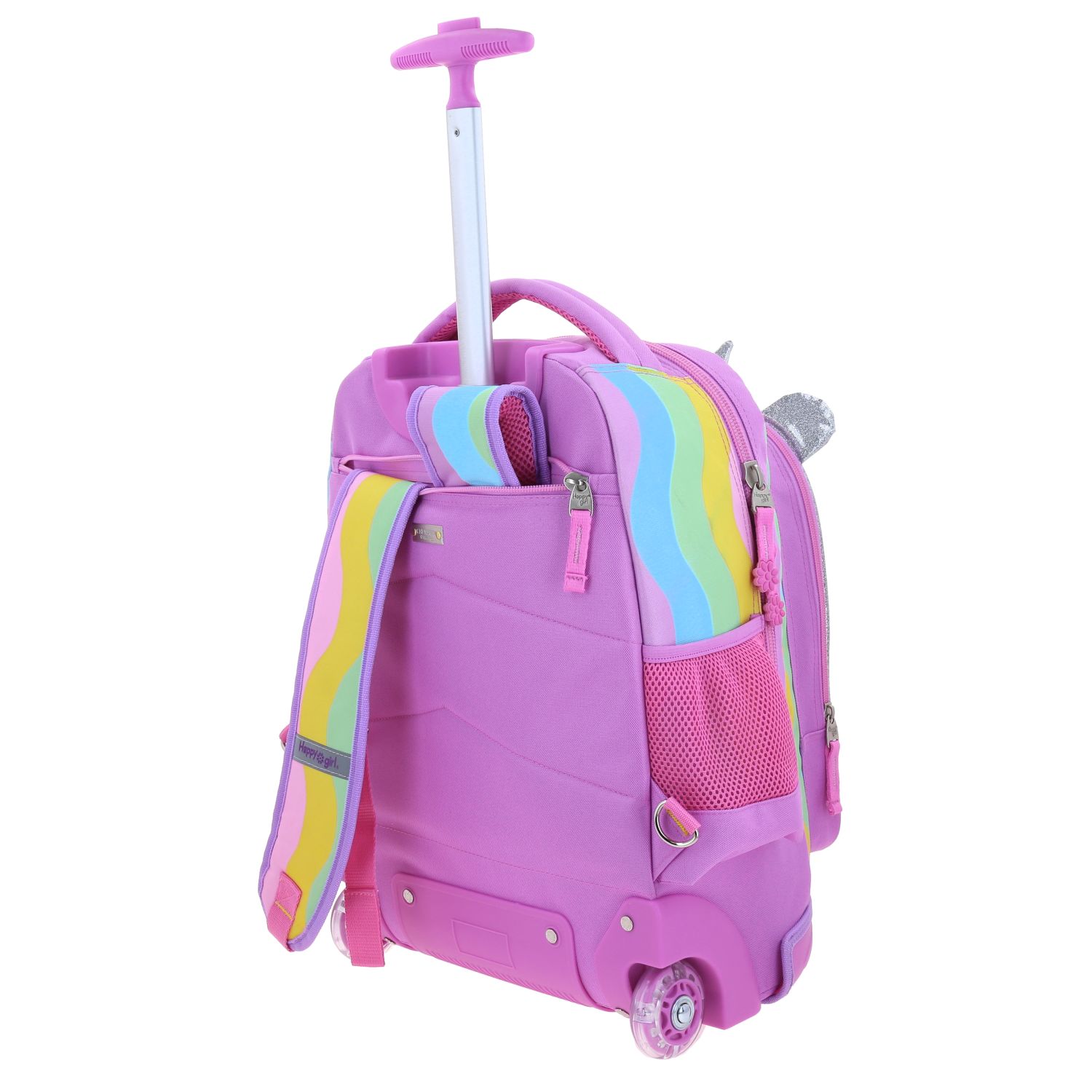 Foto 6 pulgar | Mochila Grande De Ruedas Con Luz Led Happy Girl Iris Hg70407-c
