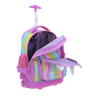 Foto 7 | Mochila Grande De Ruedas Con Luz Led Happy Girl Iris Hg70407-c