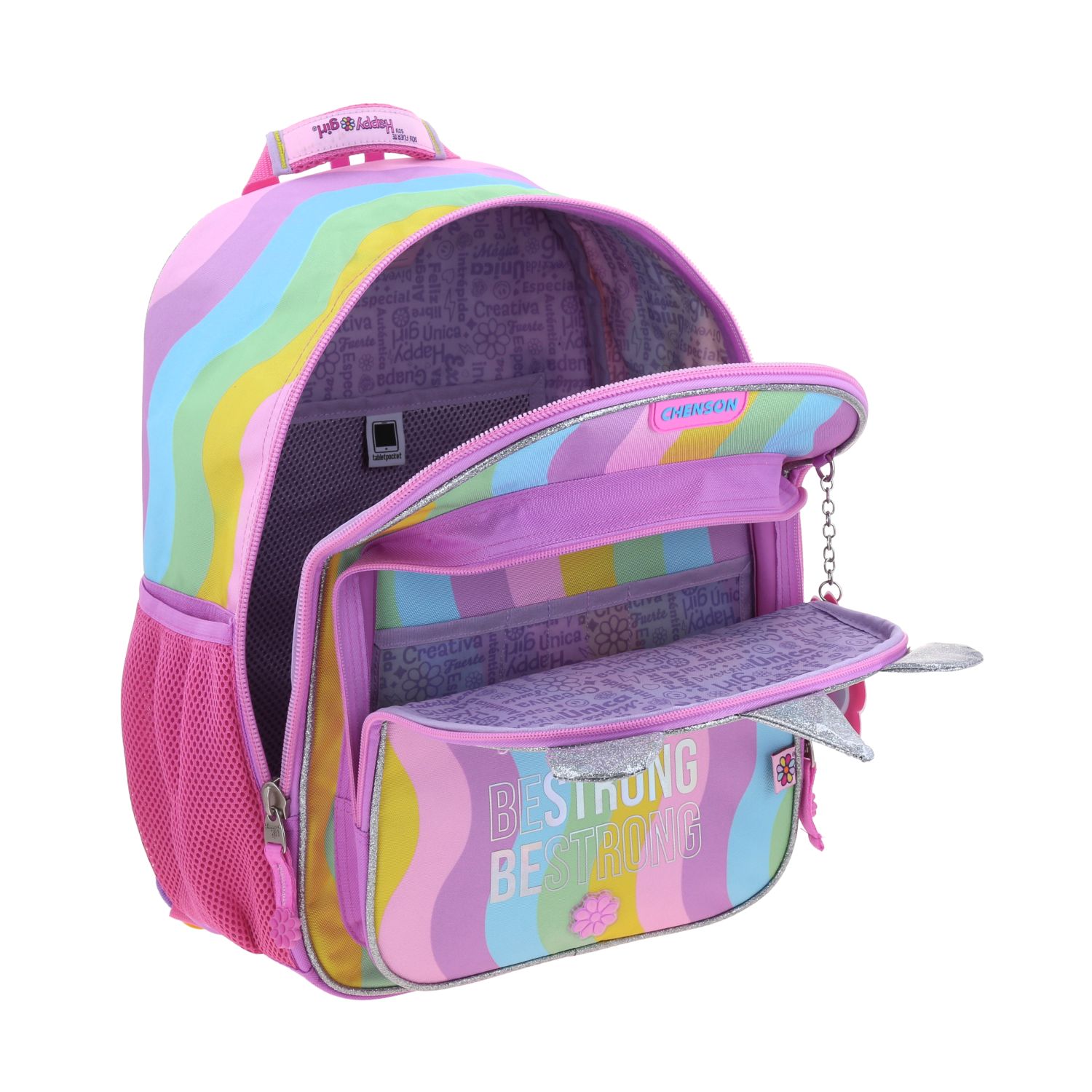 Foto 6 pulgar | Mochila Escolar Grande Chenson Happy Girl Iris Hg70403-c