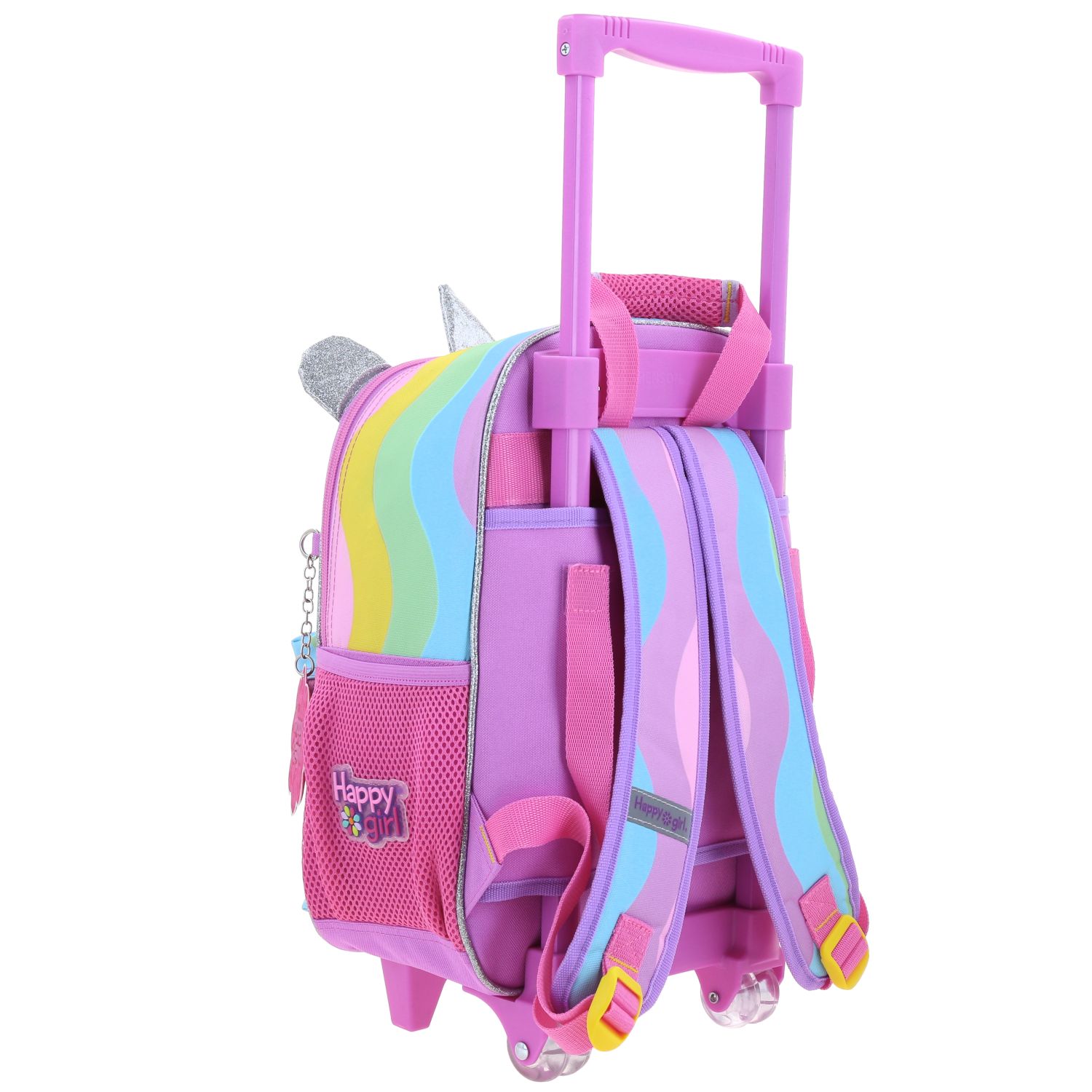 Foto 4 pulgar | Mochila Chica Chenson Con Ruedas Escolar Kinder Happy Girl Iris Hg70406-c