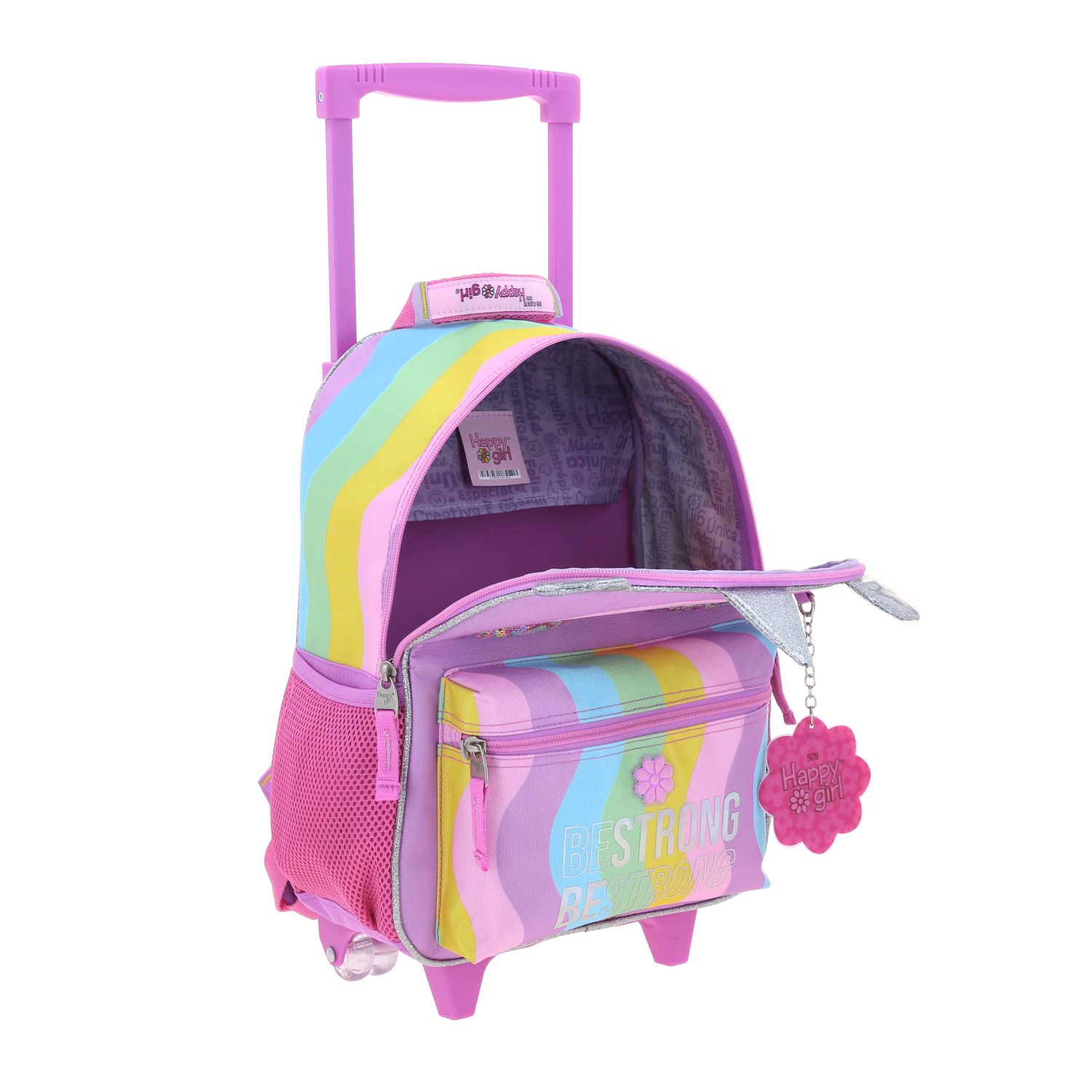 Foto 8 pulgar | Mochila Chica Chenson Con Ruedas Escolar Kinder Happy Girl Iris Hg70406-c